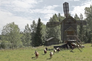 Windmill and sheep