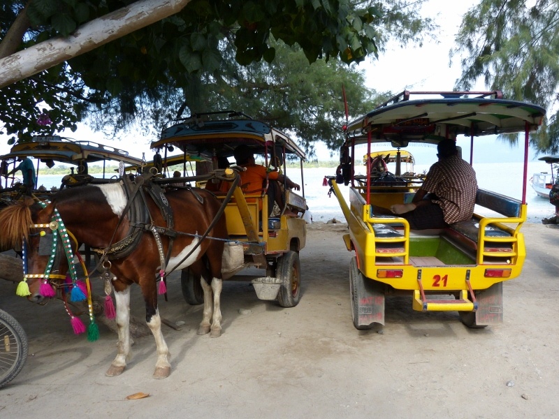 Local taxi at Gili Trawangan