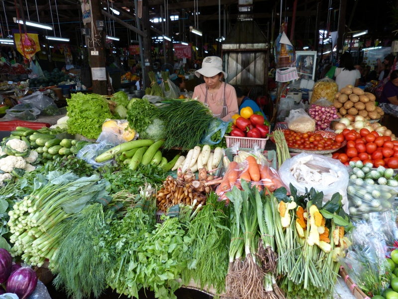 market, vegetables in Chiang Mai