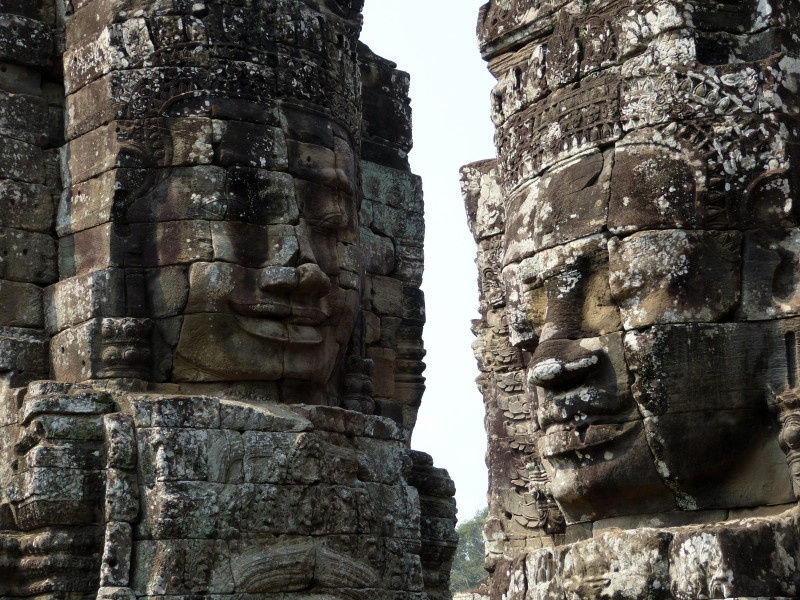 Statue heads at Angkor