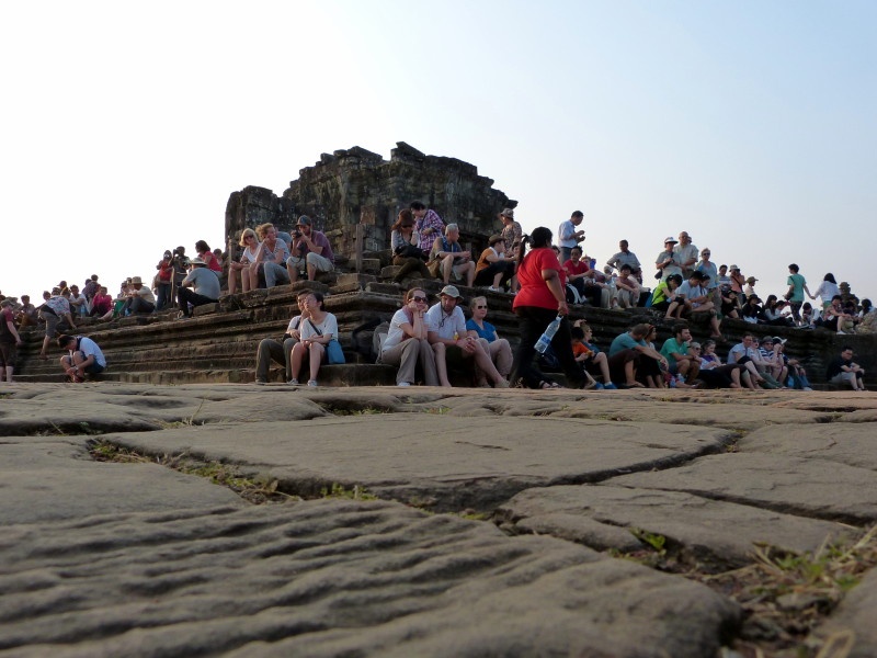 People waiting for the sunset.