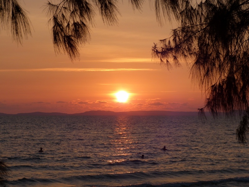 Sunset at Otres beach, Cambodia