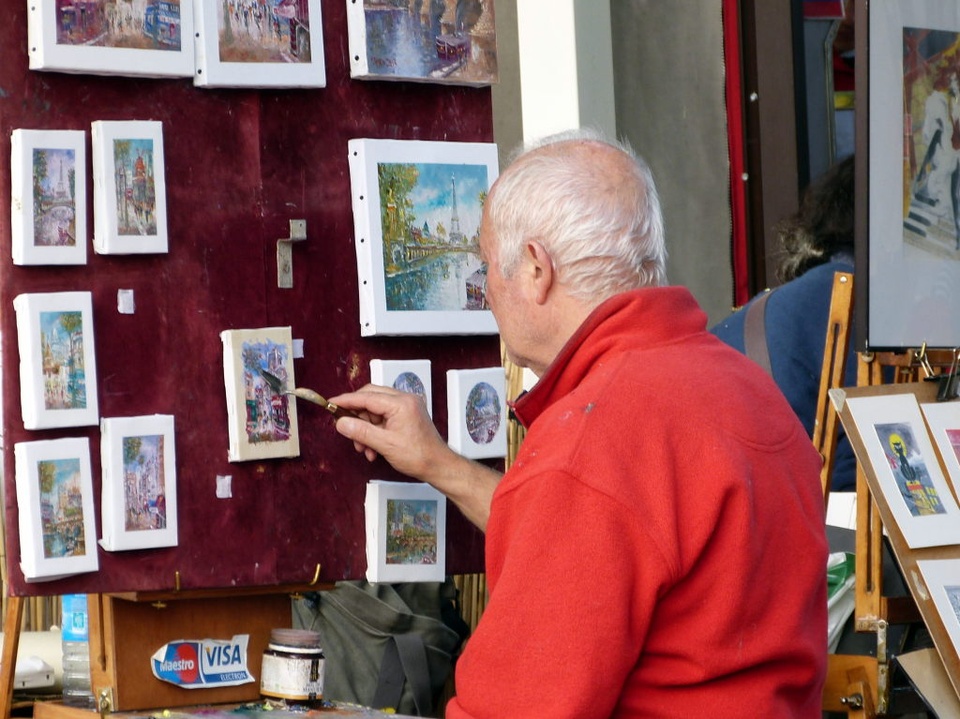 paris, montmartre, artist