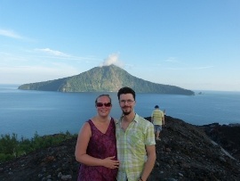 Antti and Mirje at Krakatau