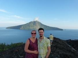 Antti and Mirje at Krakatau